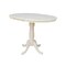 International Concepts Round 36 in Rd Top Pedestal Table, 12 in Leaf, 34.9 inH, Adjustable Height, Unfinished, 36 in W, Wood K-36RXT-6B - alternate 2